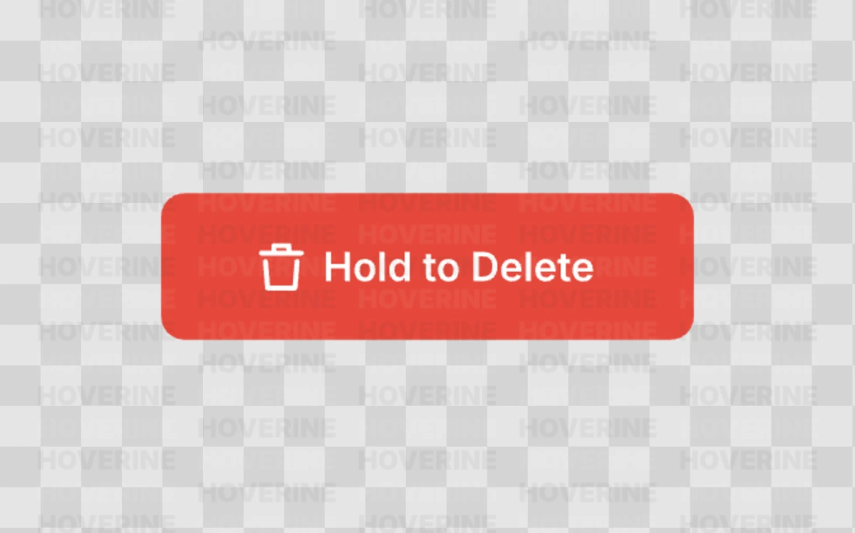 Hold to Delete Rive animation preview