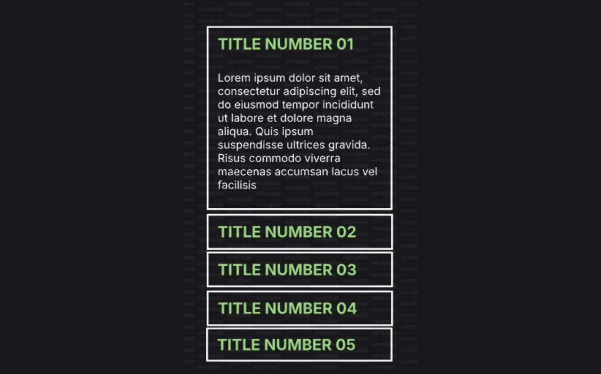 Vertical Text Rive animation preview